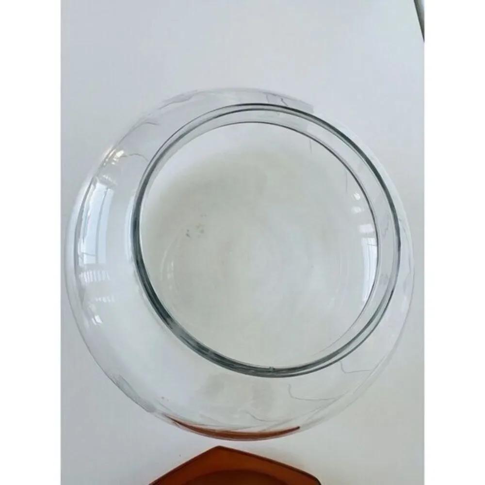 Vintage Art Deco Glass Powder Octagon Celluloid Lidded Jar La Parisienne France‎